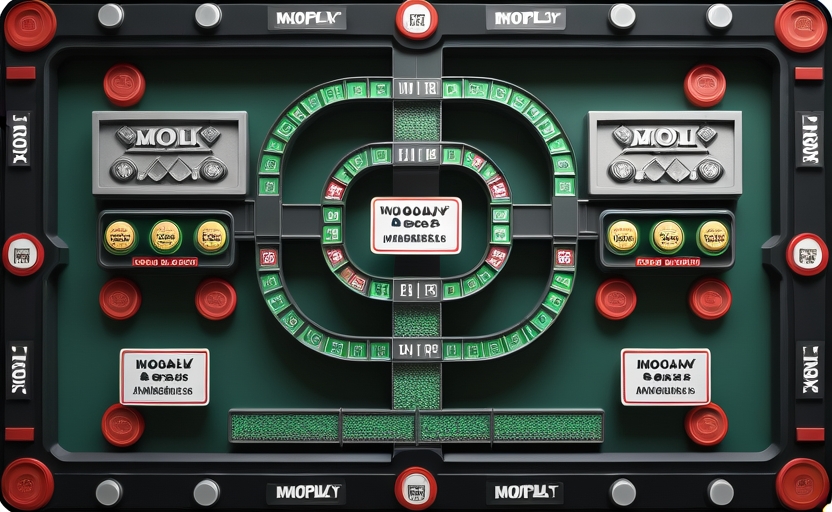 3D Bonus Round Monopoly Live — bàn cờ Monopoly 3D với quân cờ di chuyển, ô thưởng và nhà khách sạn